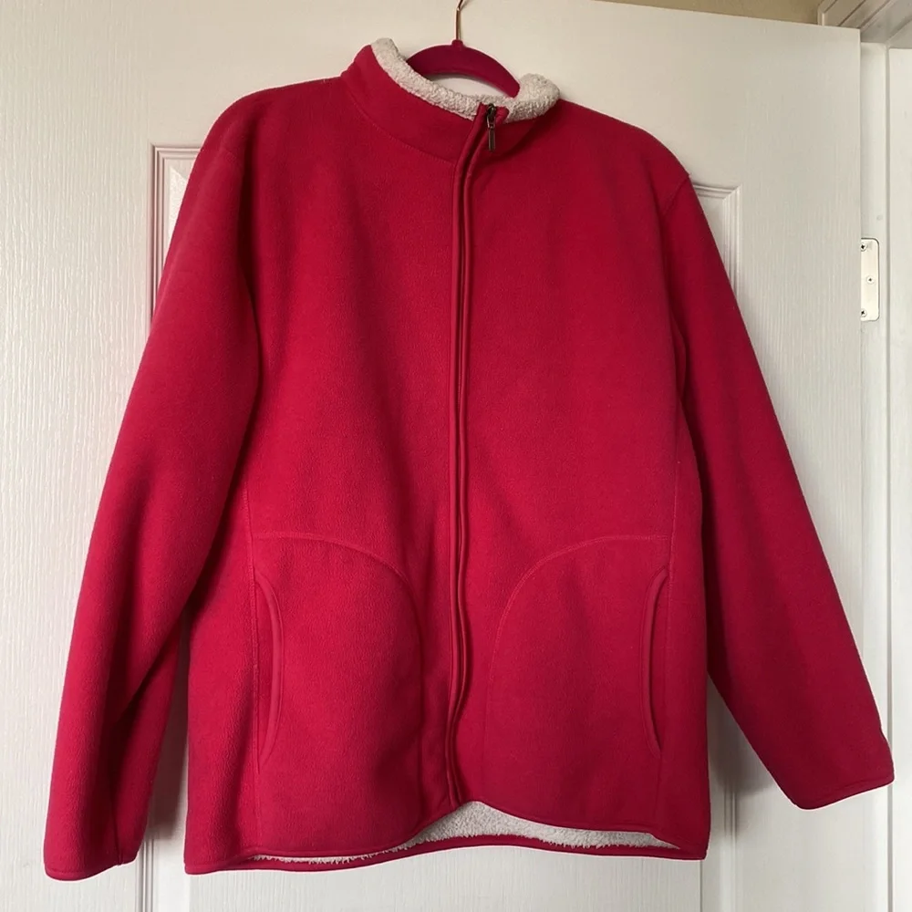 White Sierra  Pink Fuzzy Sweater/ Jacket - Picture 8 of 14